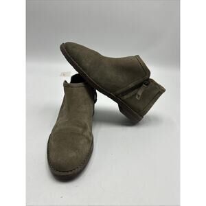 Trask Aubrey Ankle Booties Women’s Size 7.5 TAN Suede LEATHER